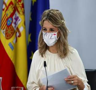 La vicepresidenta segunda del Gobierno, Yolanda Díaz.